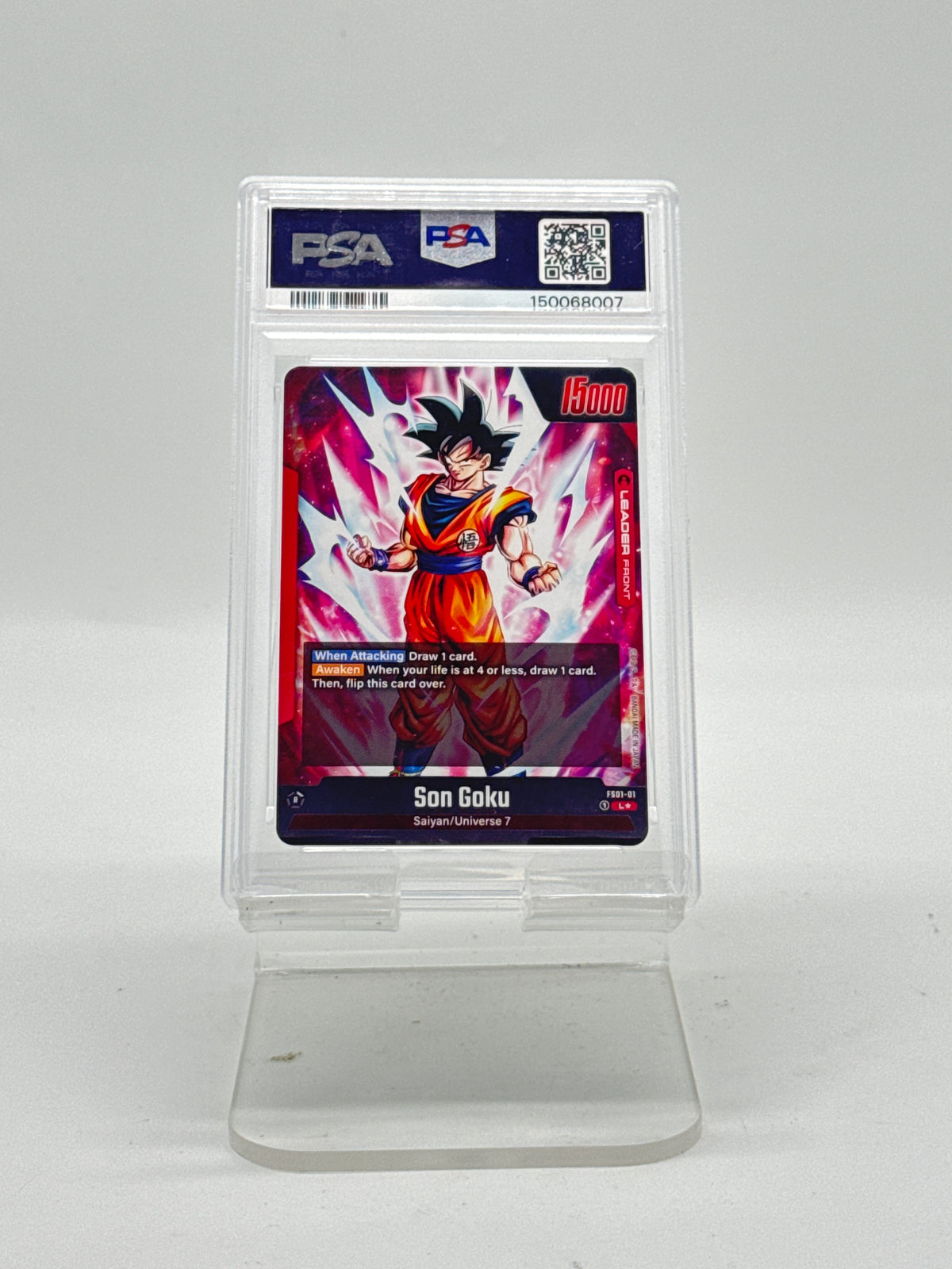 2024 Dragon Ball Super Fusion World Starter Son Goku Leader FS01-01 PSA 10 - New