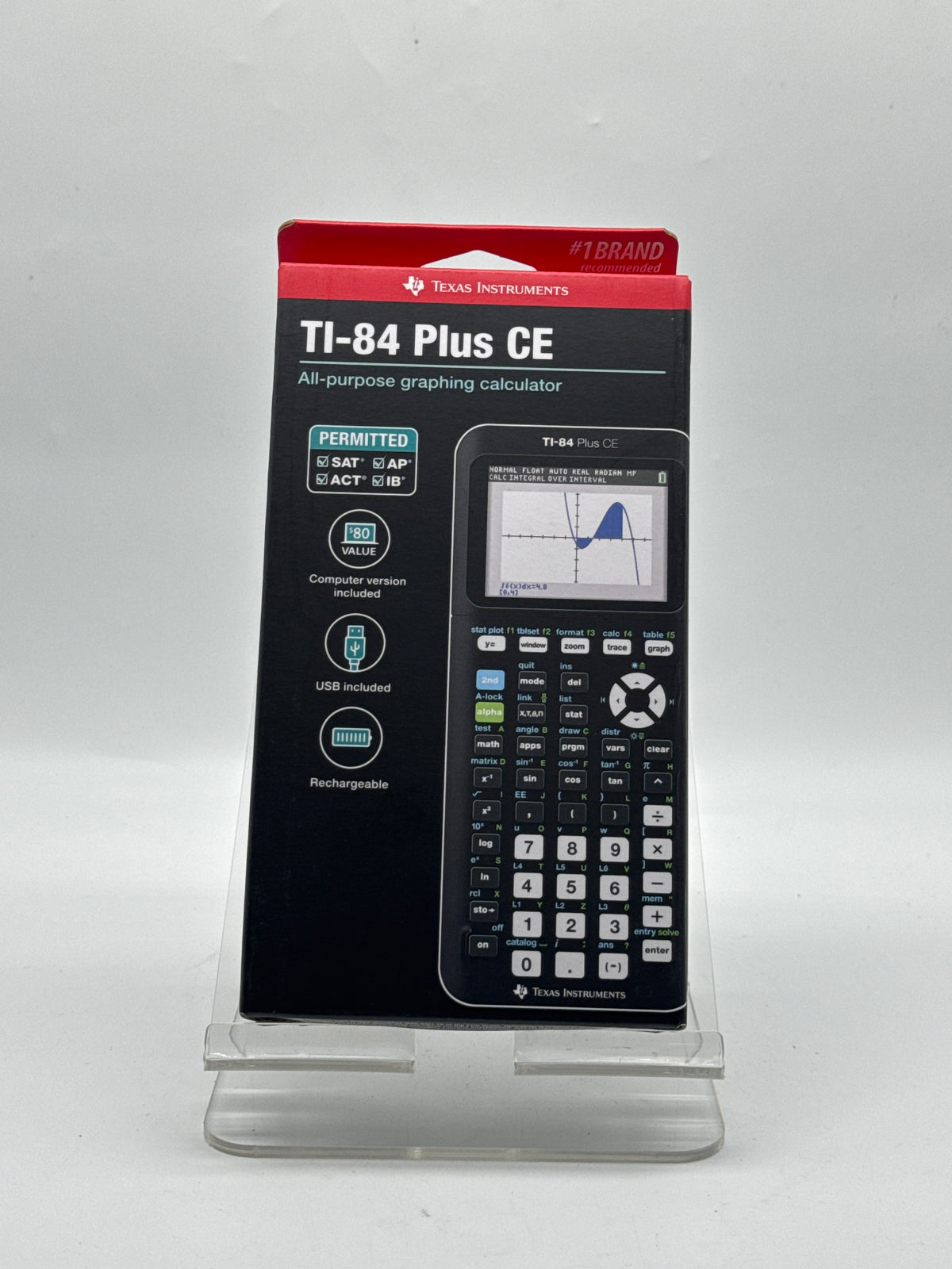 Texas Instruments TI-84 Plus CE Graphing Calculator Backlit LCD Black - New