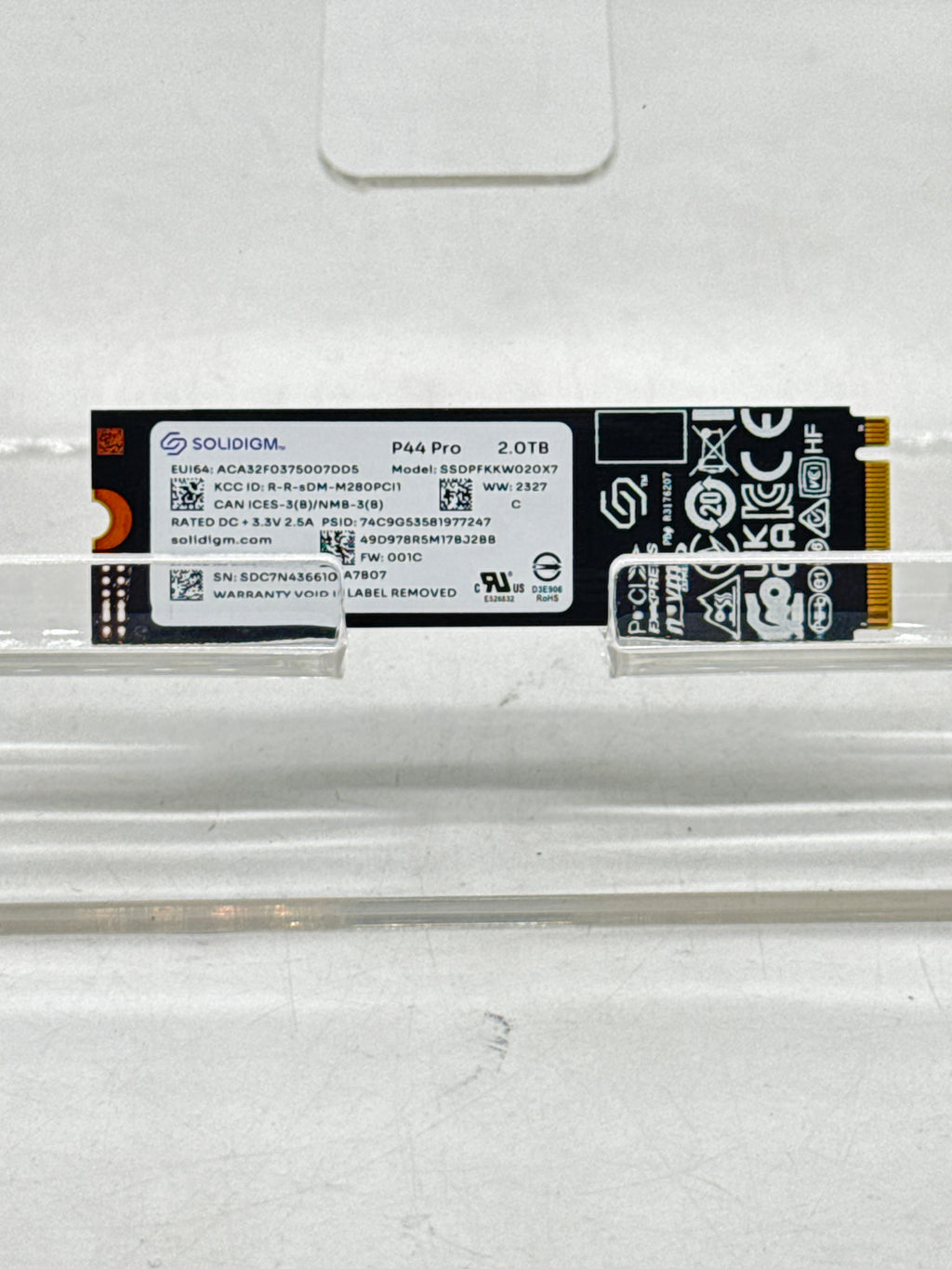 Solidigm P44 Pro 2TB NVMe SSD PCIe 4.0 x4 7000MB s - Used
