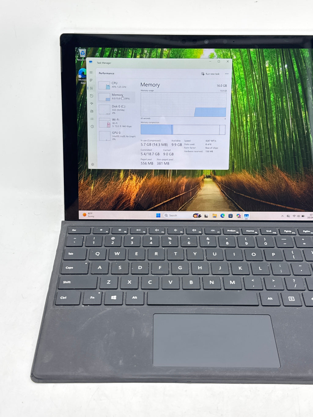 Microsoft Surface Pro 7 Plus i5-1135G7 16GB RAM 256GB SSD Silver - READ