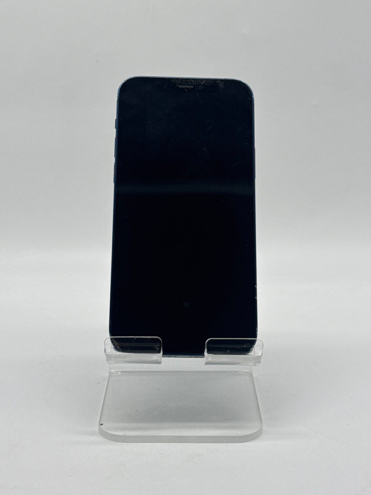 Apple iPhone 12 64GB Blue Cracked Back Glass Screen Crack Read