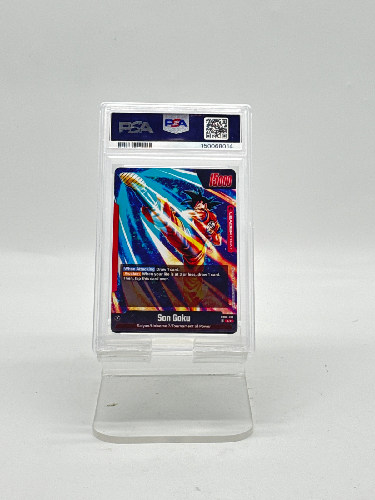 2024 Dragon Ball Super Fusion World Blazing Aura Son Goku FB02-001 PSA 10 - New