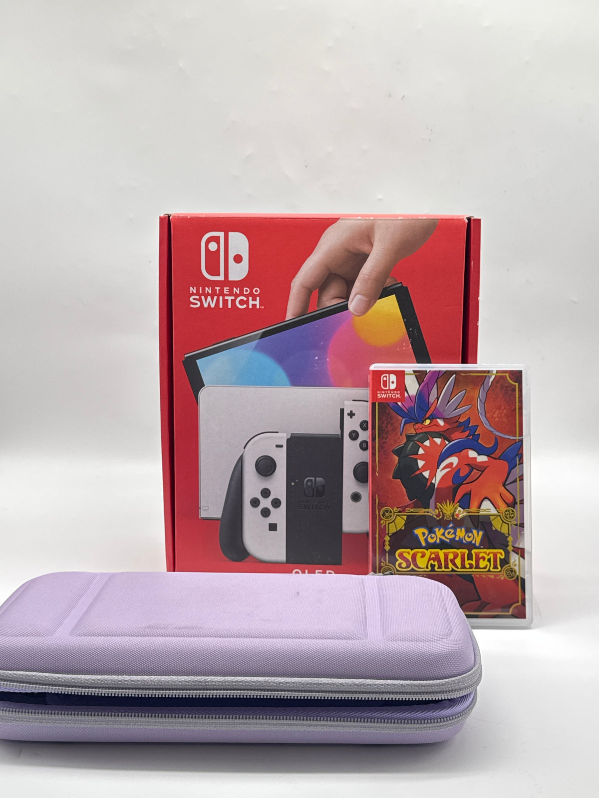 Nintendo Switch OLED HEG-001 64GB Black Bundle With 5 Games - Used