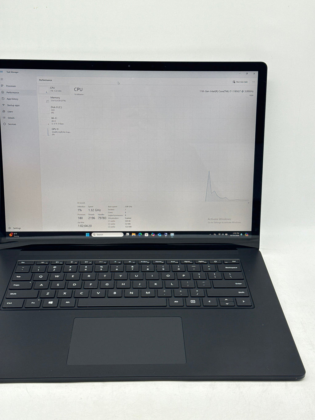 Microsoft Surface Laptop 4 1979 i7-1185G7 16GB RAM 512GB SSD Black - Used