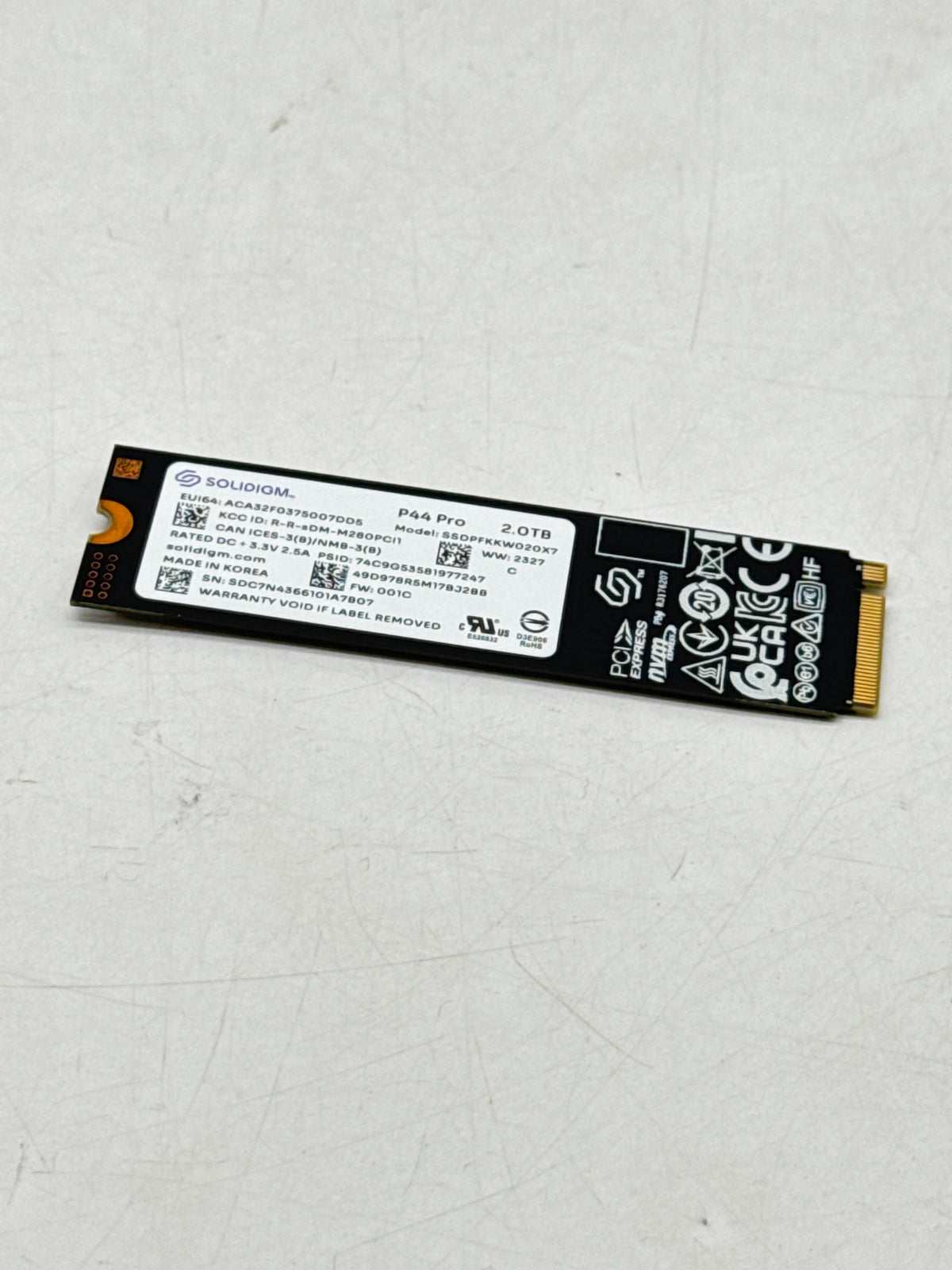 Solidigm P44 Pro 2TB NVMe SSD PCIe 4.0 x4 7000MB s - Used