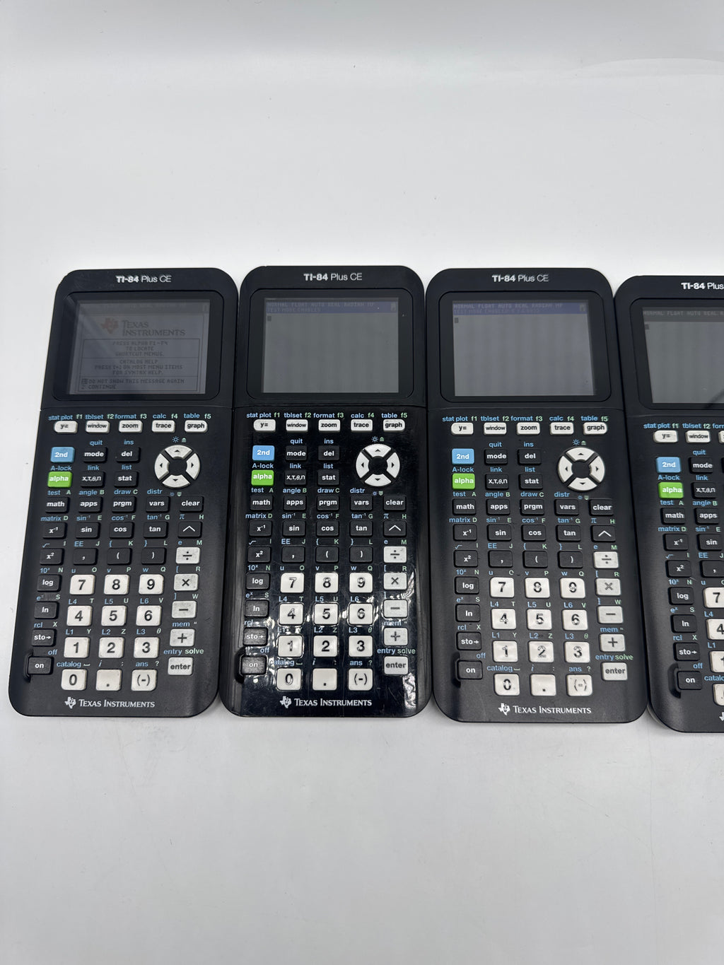 Texas Instruments TI-84 Plus CE Graphing Calculator White Lot of 10 - Used