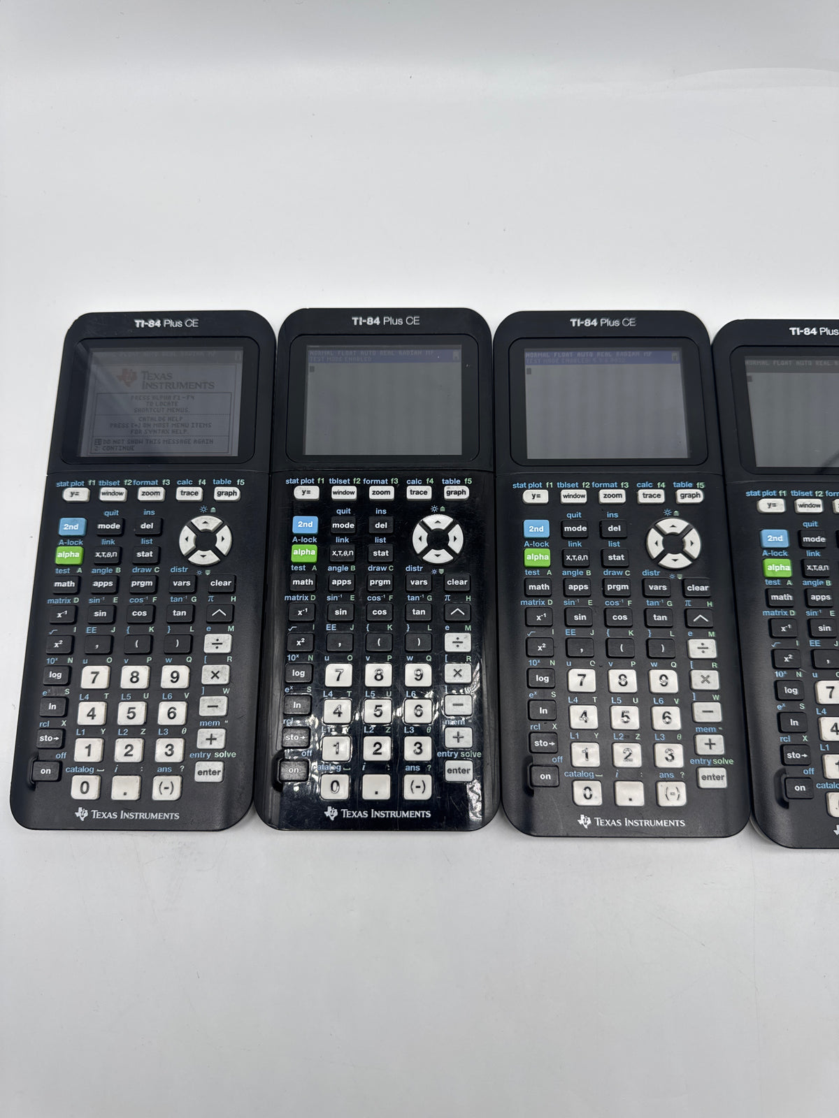 Texas Instruments TI-84 Plus CE Graphing Calculator White Lot of 10 - Used