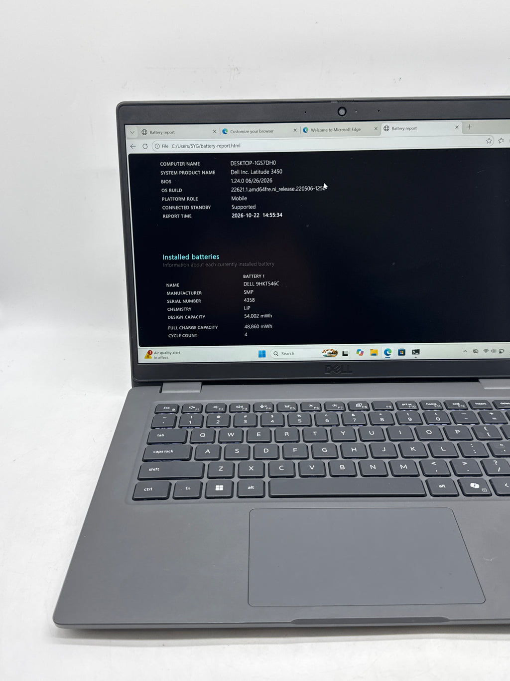 Dell Latitude 3450 14in Core i5 1335U 16GB RAM 512GB SSD Black Read