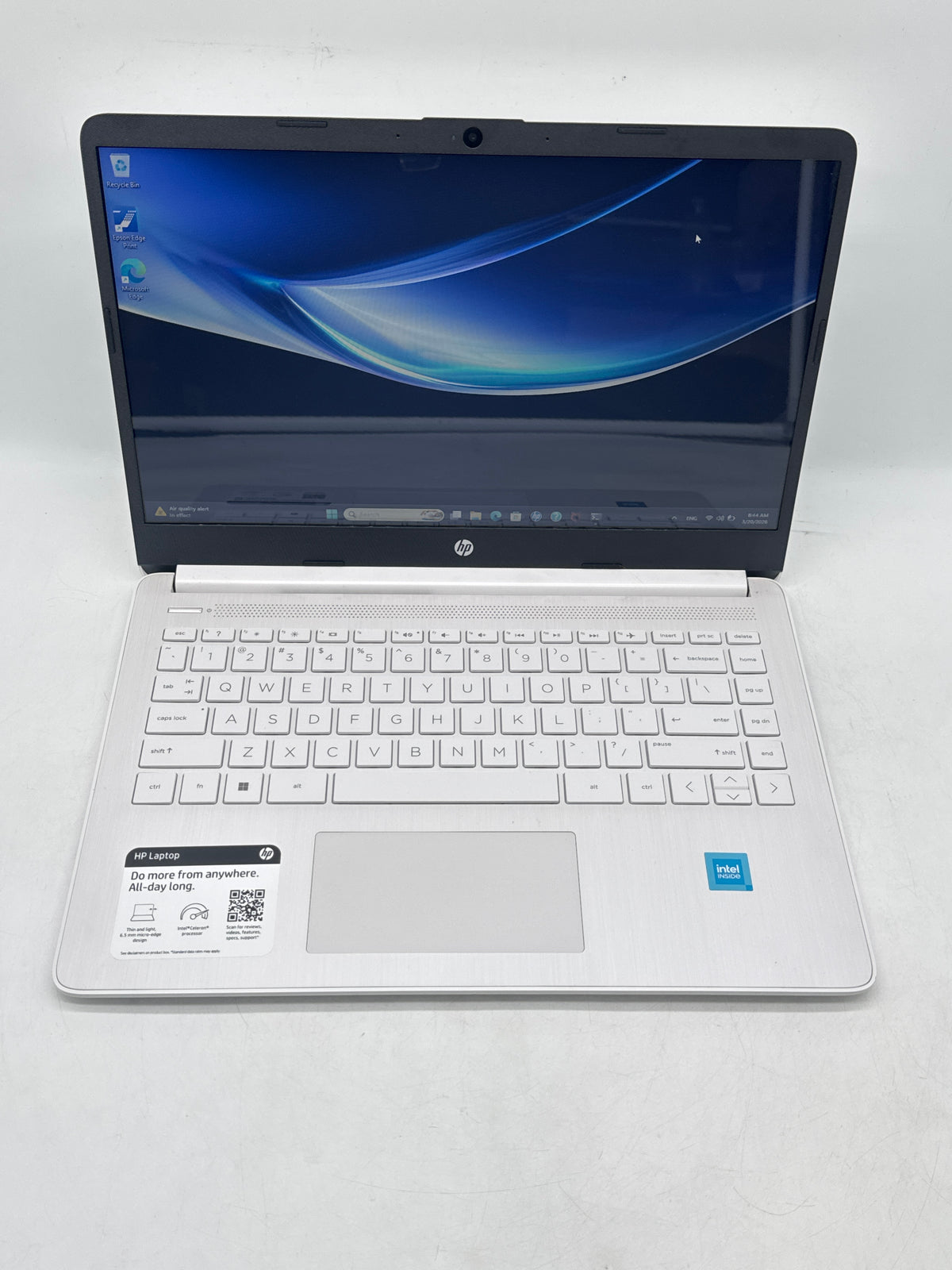 HP 14-dq0052dx 14in Celeron N4120 4GB RAM 64GB SSD White - Used