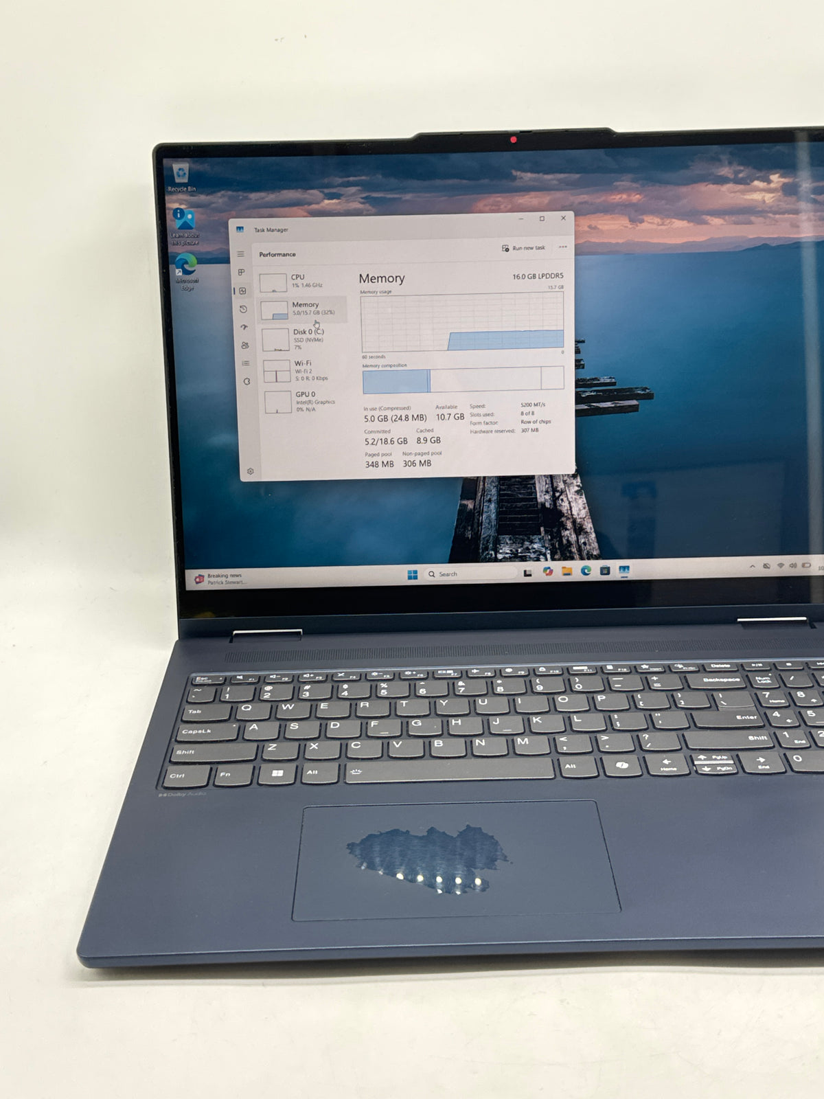 Lenovo IdeaPad 5 2in1 16IRU9 Intel Core 7 150U 16GB RAM 1TB SSD Read