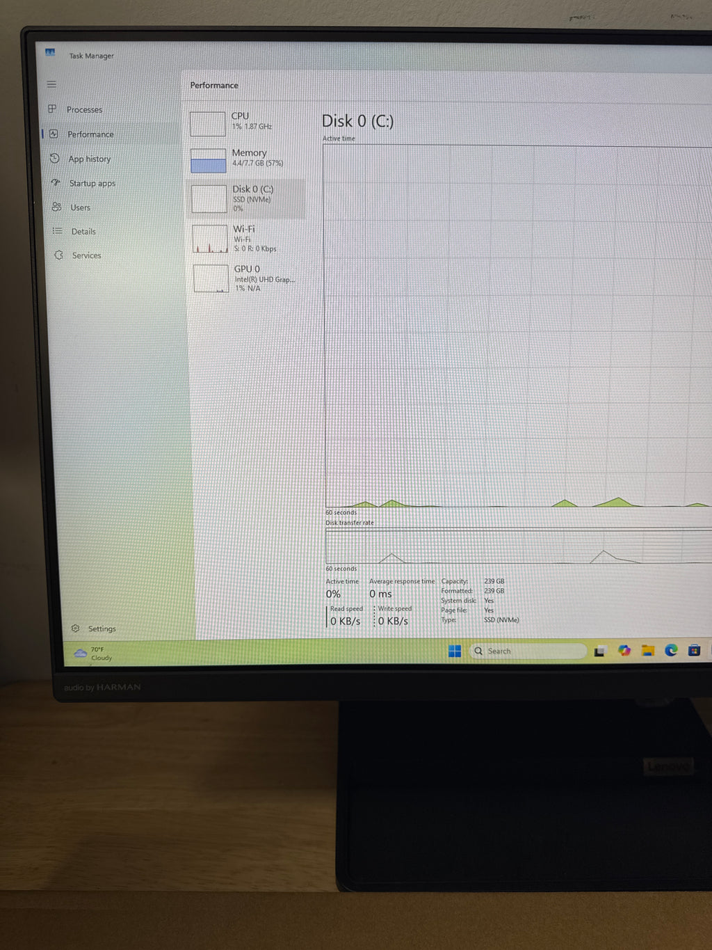 Lenovo IdeaCentre AIO 3 i5-12450H 8GB RAM 256GB SSD Black - Open Box