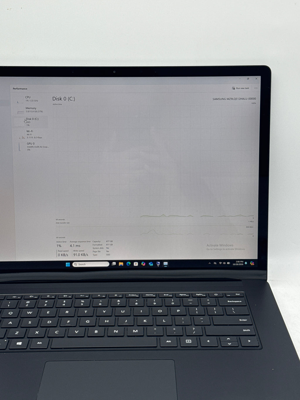 Microsoft Surface Laptop 4 1979 i7-1185G7 16GB RAM 512GB SSD Black - Used